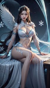 AI Generated Ice Frost Princess: Enchanting Beauty of the Snow Maiden Part03-6