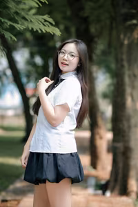 XVG No.30: Joyful Young Woman with Instrument: Endless Nature's Melody-0