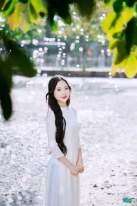VGU No.43: Vietnamese Grace A Young Woman in Elegant White Ao Dai Bathed in Morning Sunlight-6