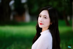 VGU No.43: Vietnamese Grace A Young Woman in Elegant White Ao Dai Bathed in Morning Sunlight-2