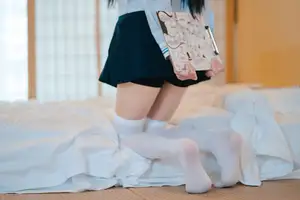 Charming Schoolgirl in Uniform: A Glimpse into Summer Reverie-48