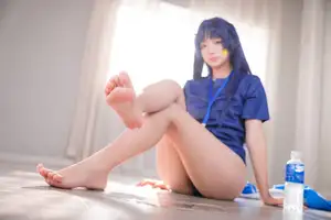 Discover the Alluring Charm of Coser Xi Huan Ai Li Ma in Yuuka's Gymnastics Outfit (56P)-18