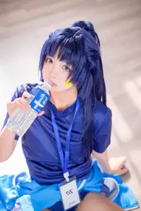 Discover the Alluring Charm of Coser Xi Huan Ai Li Ma in Yuuka's Gymnastics Outfit (56P)-20