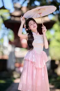 Discover the gentle charm of an Asian beauty in elegant attire, exuding grace and allure 1000025175-5