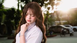 Young Schoolgirl in Uniform on Running Track - Fresh Youthful Beauty-11