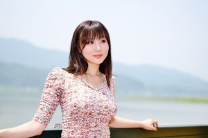 Yeon Da Bin: Adorable Korean Girl in Floral Dress Outdoors-29