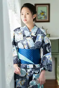 Miho Machiyama: Elegant Charm in Azure Blue Outfit - Idolpost Part02-8