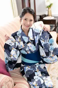 Miho Machiyama: Elegant Charm in Azure Blue Outfit - Idolpost Part02-16