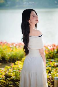 Radiant Beauty of a Vietnamese Girl with a Bright Smile in Nature-4
