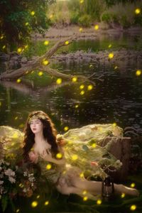 Discover Ethereal Beauty: Fairy Cosplay Amidst Sparkling Forest Lights-7