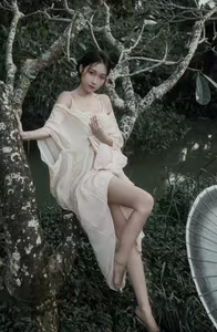 XVG No.35: Discover the Artistic Beauty of a Serene Asian Muse by the Water-9