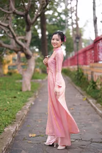 VGU No.153: Enchanting Traditional Vietnamese Ao Dai Beauty and Grace-8