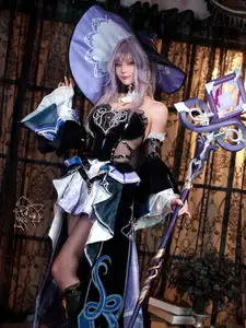 Coser Machi Transforms into Herta Honkai Star Rail: A Stunning Cosplay Gallery You Can't Miss-9