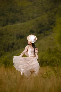 VGU No.90: Captivating Youthful Smile Of A Girl In A Serene Grassland Setting-5