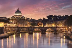 Discover St. Peter's Basilica Vatican: A magnificent Renaissance architectural icon under night lights-2