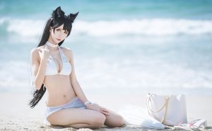 Captivating Azur Lane Atago Cosplay by Masaki Ya Qi on the Beach-21