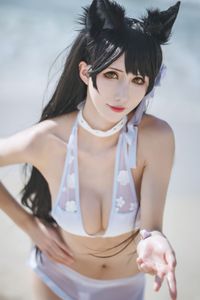 Captivating Azur Lane Atago Cosplay by Masaki Ya Qi on the Beach-5