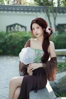 East Asian Girl Portrait: Elegant Traditional Aesthetic Beauty-6
