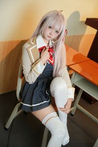 Charming Airi Classmate in Student Uniform Tukuku. Discover the Allure of Schoolgirl Cosplay.-2