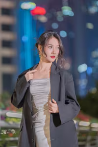 Charming Urban Beauty in White Dress: YiTuYu Art Language Vol.8272-8