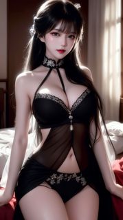 AI Generated Realistic BiAn1 Part02: Alluring Mysterious Beauty Portrait-34