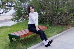 Chiness Model No.2337 Xiao Jiu: High Heels, White Socks, Elegant Style-11