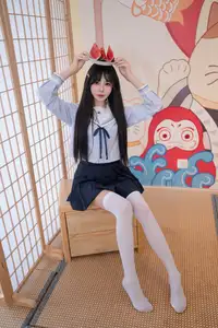 Charming Schoolgirl in Uniform: A Glimpse into Summer Reverie-44