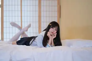 Charming Schoolgirl in Uniform: A Glimpse into Summer Reverie-33