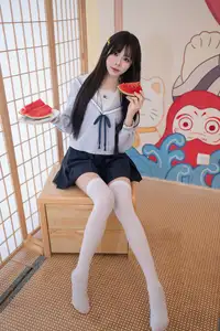 Charming Schoolgirl in Uniform: A Glimpse into Summer Reverie-26