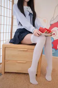 Charming Schoolgirl in Uniform: A Glimpse into Summer Reverie-29