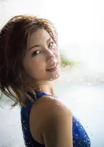 Mino Suzume: Enchanting Blue Nymph with a Captivating Gaze - T20-12