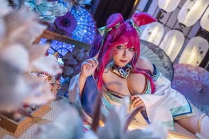 Coser Kaneko's Stunning Spirit Blossom Ahri Cosplay - A Mystical Journey in League of Legends-15