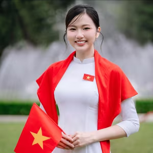 XVG No.54: The Grace of Vietnamese Ao Dai & Conical Hat. A beautiful woman embodies national pride and cultural heritage.-2