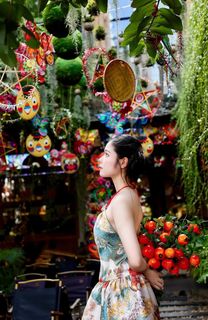 Vietnamese Mid-Autumn Charm: Girl in Traditional Attire with Vibrant Lantern | Festival Culture & Colors-6