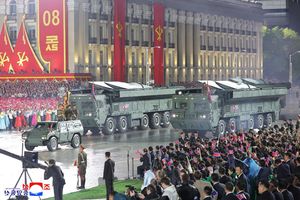 North Korea Military Parade Powerful Weaponry Formations at Night DPRK-4