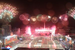 North Korea Military Parade Powerful Weaponry Formations at Night DPRK-6