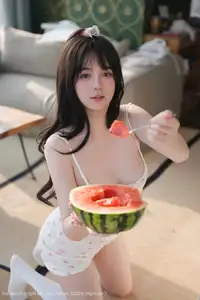 XiuRen No.10483 Ruan Qing: Sweet Youthful Charm with Refreshing Watermelon-0