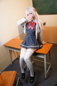 Coser Alya Cute School Uniform Cosplay-2