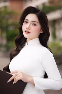 XVG No.31: The Grace of White Ao Dai: Captivating Traditional Vietnamese Beauty-1