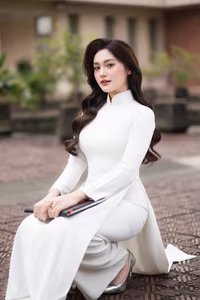 XVG No.31: The Grace of White Ao Dai: Captivating Traditional Vietnamese Beauty-7