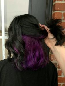 Edgy Hidden Dye Hair: A Chic & Trendy Color Style for Modern Women.-4