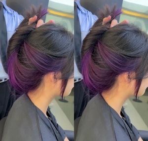 Edgy Hidden Dye Hair: A Chic & Trendy Color Style for Modern Women.-3
