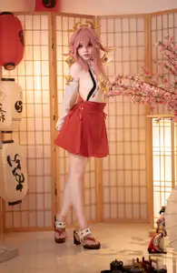 Enchanting Yae Miko Cosplay by Bangni邦尼 - Part 01-29