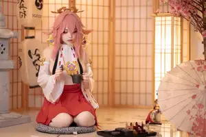 Enchanting Yae Miko Cosplay by Bangni邦尼 - Part 01-9