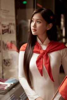 Graceful Vietnamese Woman in Traditional Ao Dai-1