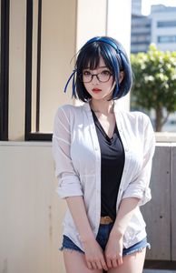 AI Generated Girl with Glasses Part02: Charming Modern Look-10