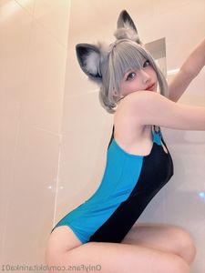 Coser Okita Rinka Blue Archive Swimsuit Cosplay 51P-26