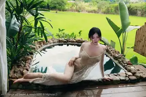 Nan Qiao: Graceful Charm in Jade Green Cheongsam - XiuRen No.10538 Collection-19