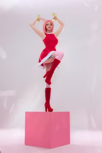 Dynamic Amy Rose Cosplay: Vibrant Transformation 9287829537-9