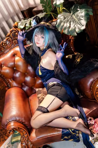Coser Xi Huan Ai Li Ma Alluring Cheshire Qipao Cosplay Unveiling 37 Captivating Photos-14